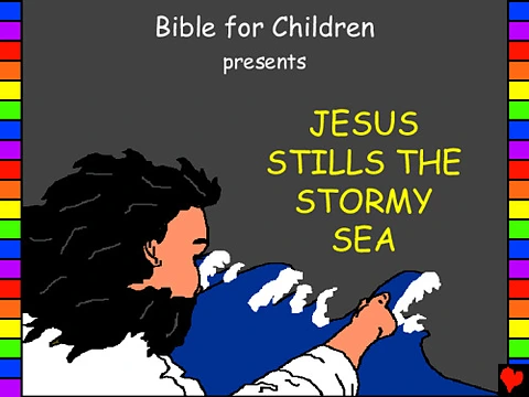 Jesus stills the stormy sea